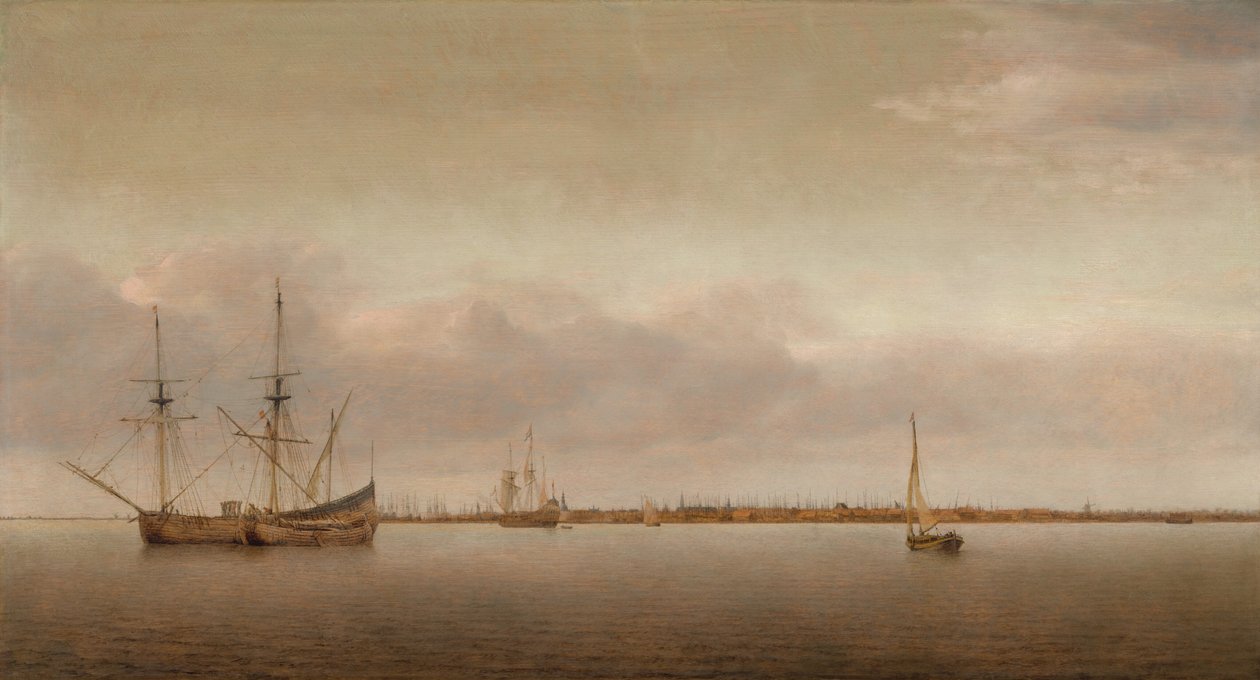Widok Hoorn, ok. godz. 1650. autorstwa Abraham de Verwer