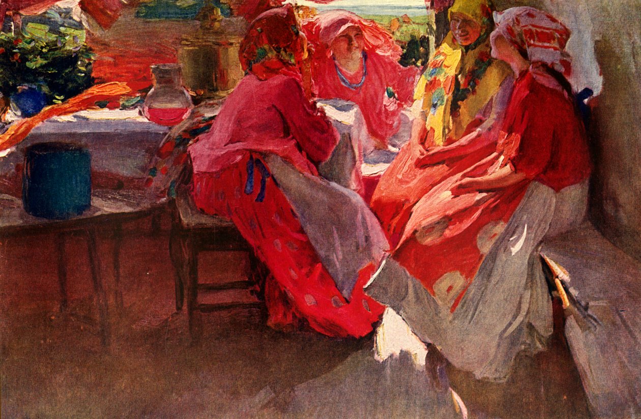„Z wizytą”, 1915, 1939. autorstwa Abram Arkhipov