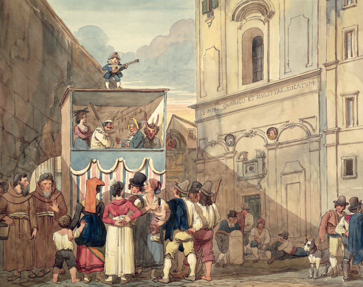 Teatr Lalek autorstwa Achille Pinelli