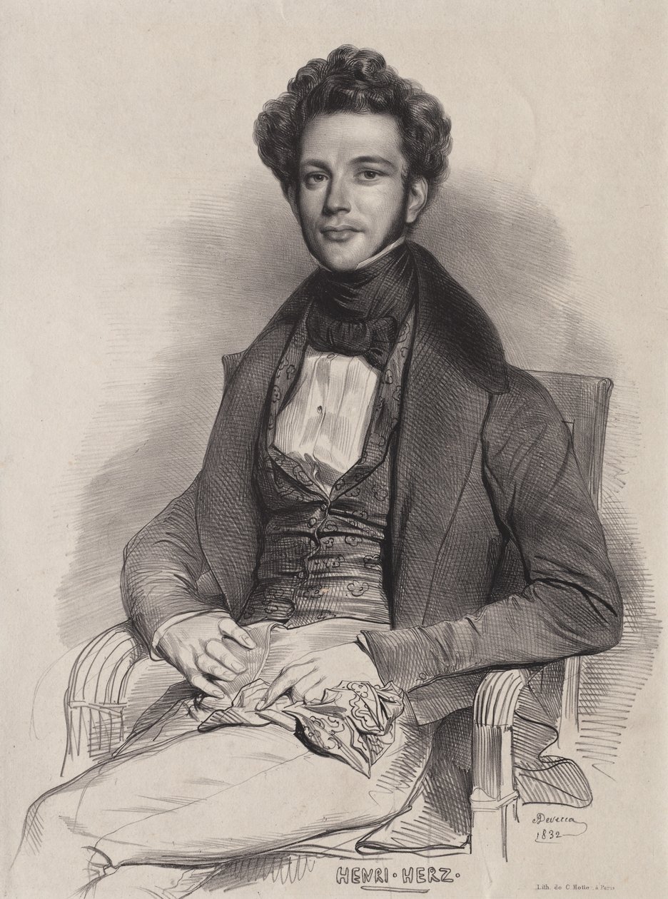 Henri Herz, pianista, 1832. autorstwa Achille Devéria