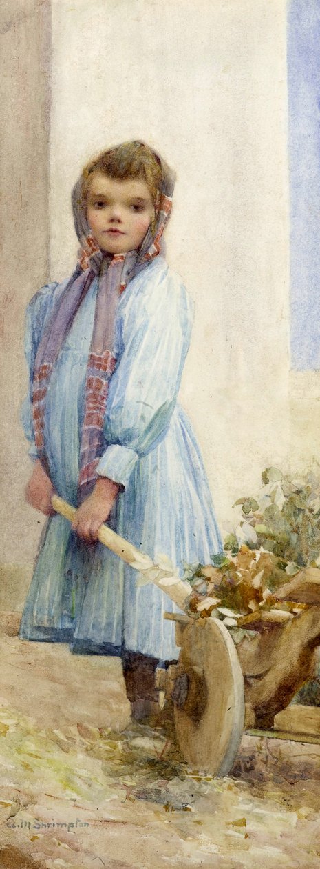Włoska wieśniaczka, ok. 1900 (wc na papierze) autorstwa Ada M. Shrimpton