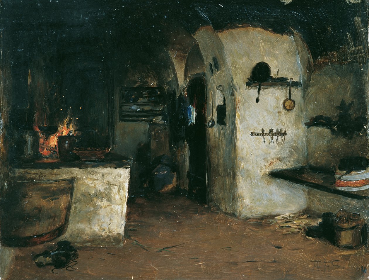 kuchnia dymna autorstwa Adalbert Franz Seligmann