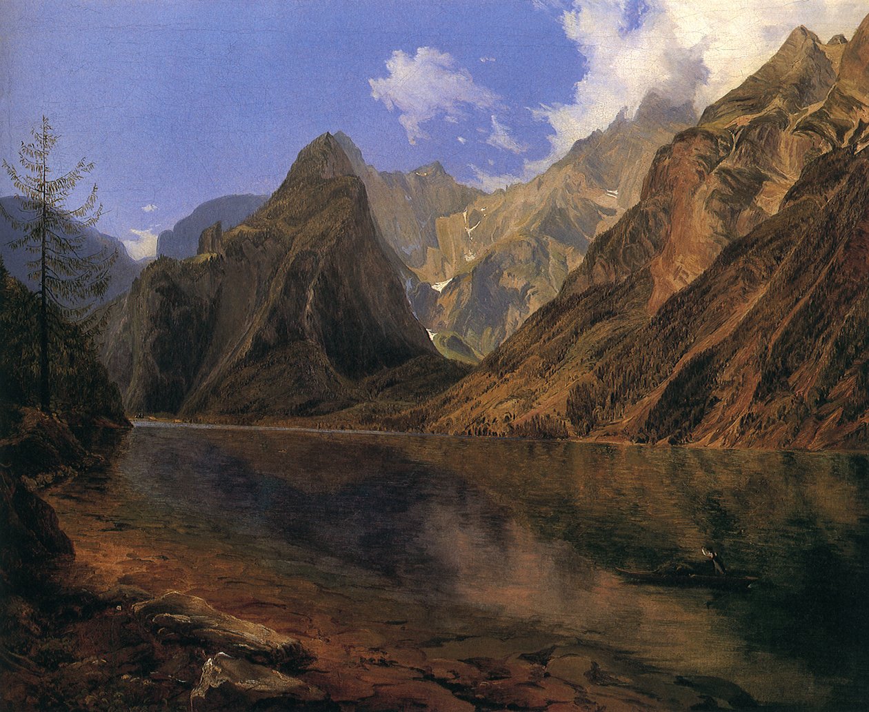 Konigssee i Watzmann autorstwa Adalbert Stifter