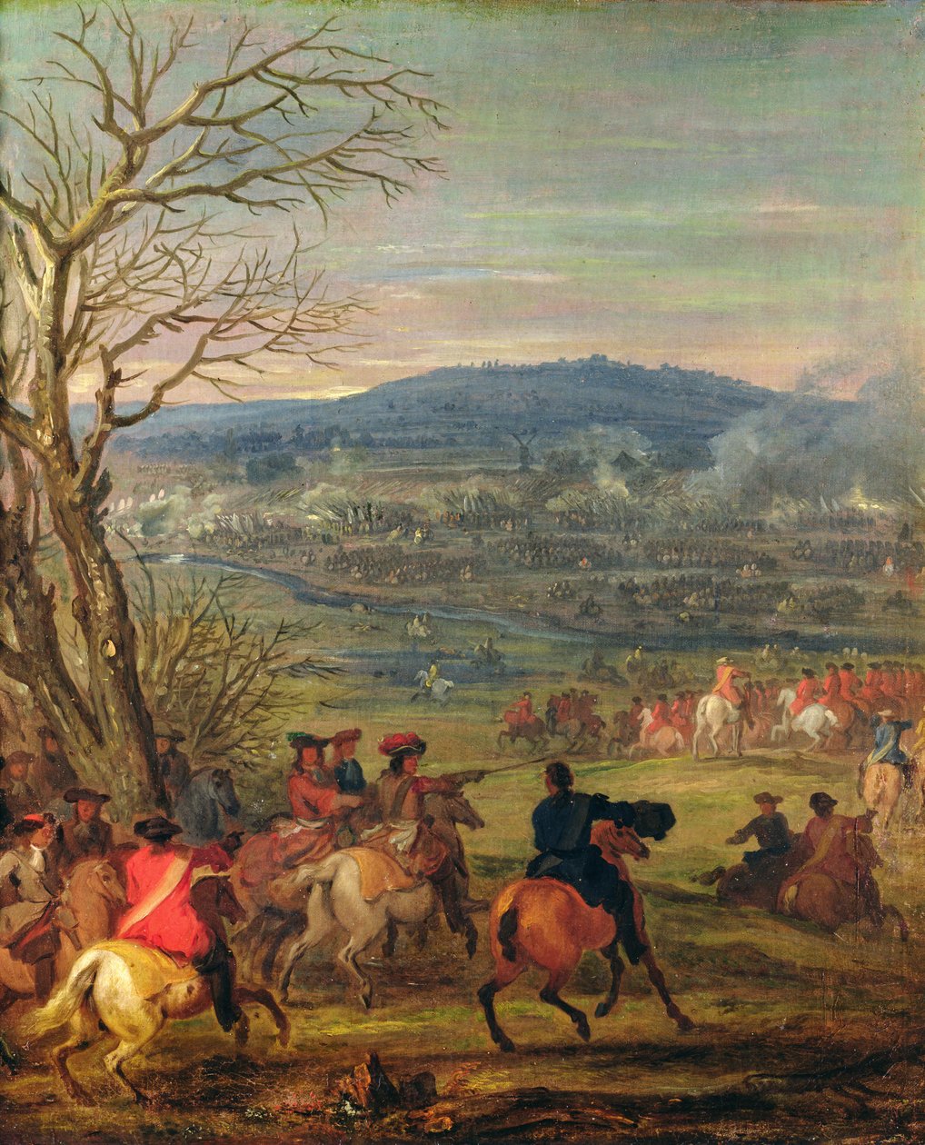 Ludwik XIV (1638-1715) w bitwie pod Mount Cassel, 11 kwietnia 1677, ok. 1678 autorstwa Adam Frans van der Meulen
