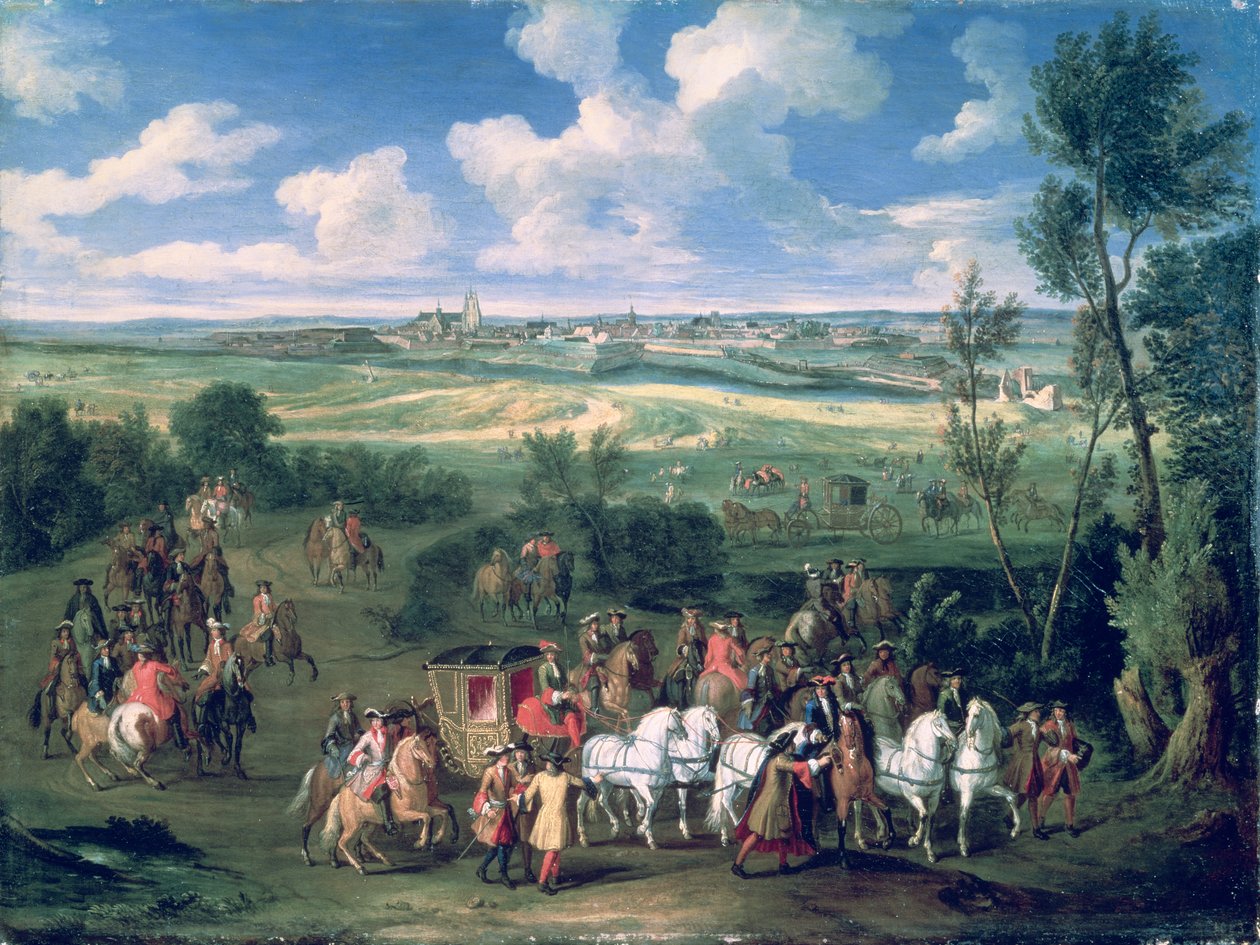 Królewski orszak autorstwa Adam Frans van der Meulen
