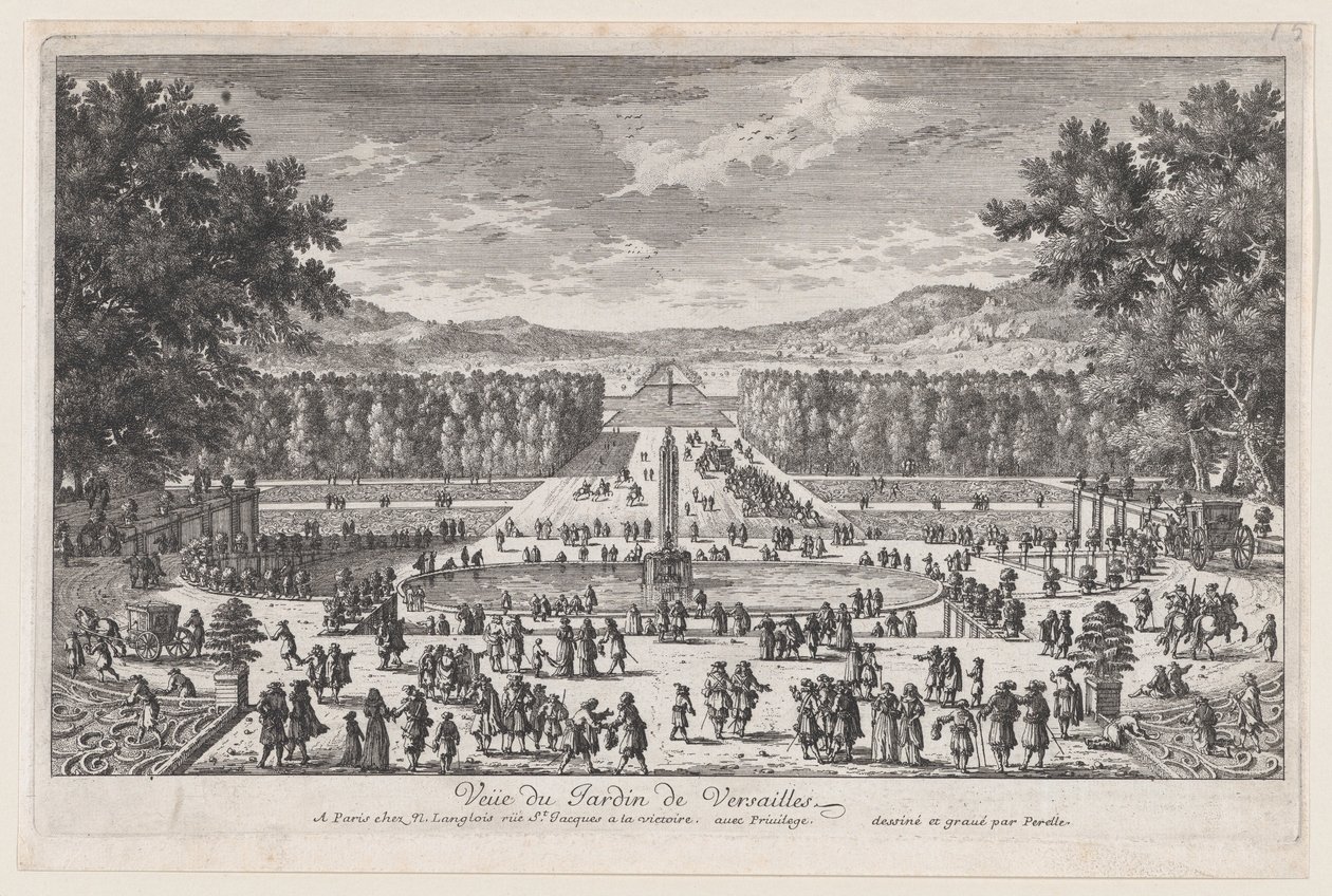 Ogród Wersalski, 1660-95., 1660-95. autorstwa Adam Perelle