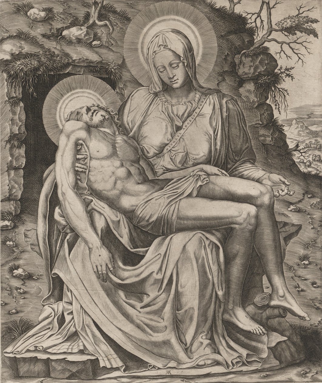 Pieta Watykańska, 1566. autorstwa Adamo Scultori