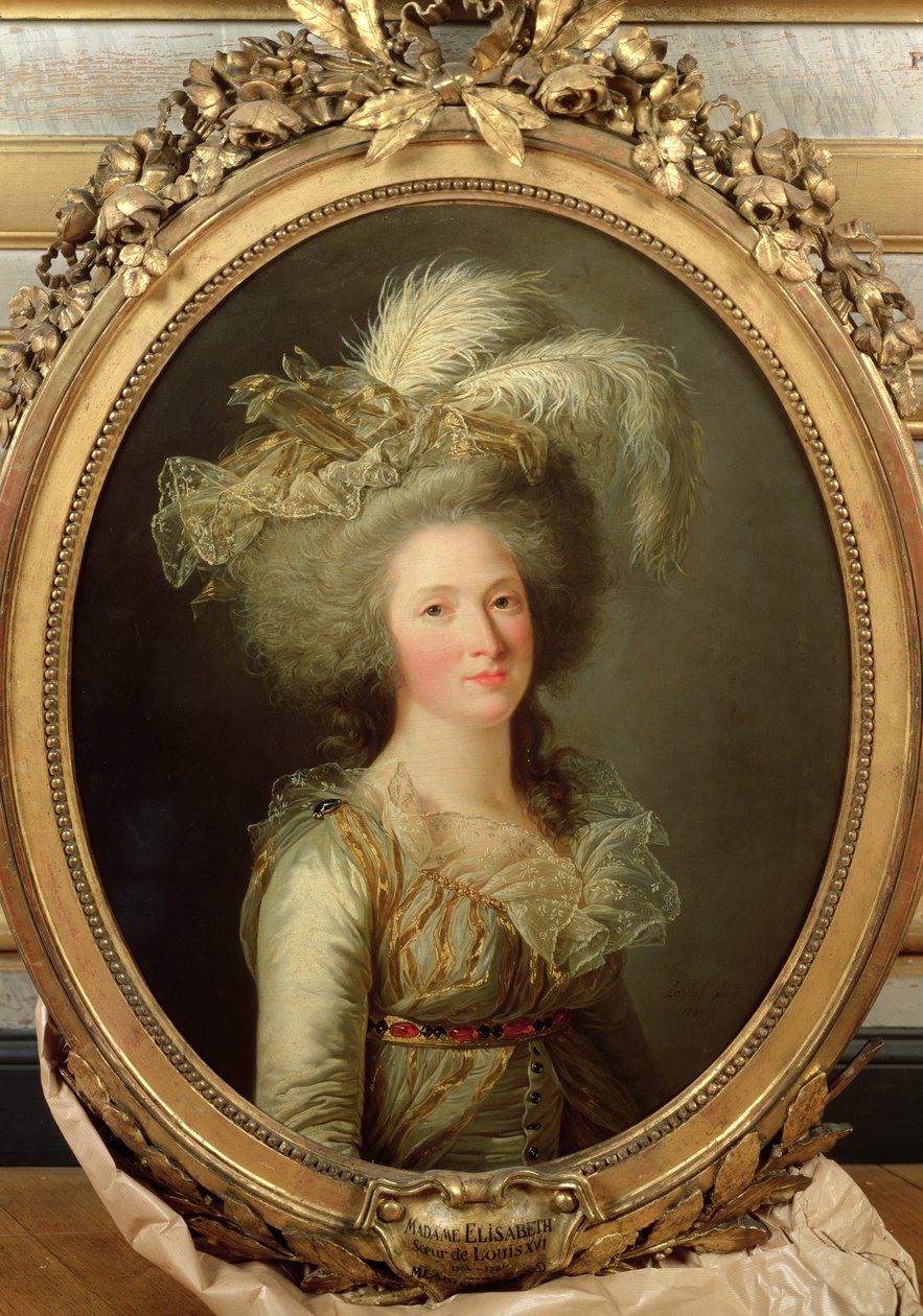 Elisabeth z Francji (1764-94) zwana Madame Elisabeth, 1788 autorstwa Adelaide Labille Guiard