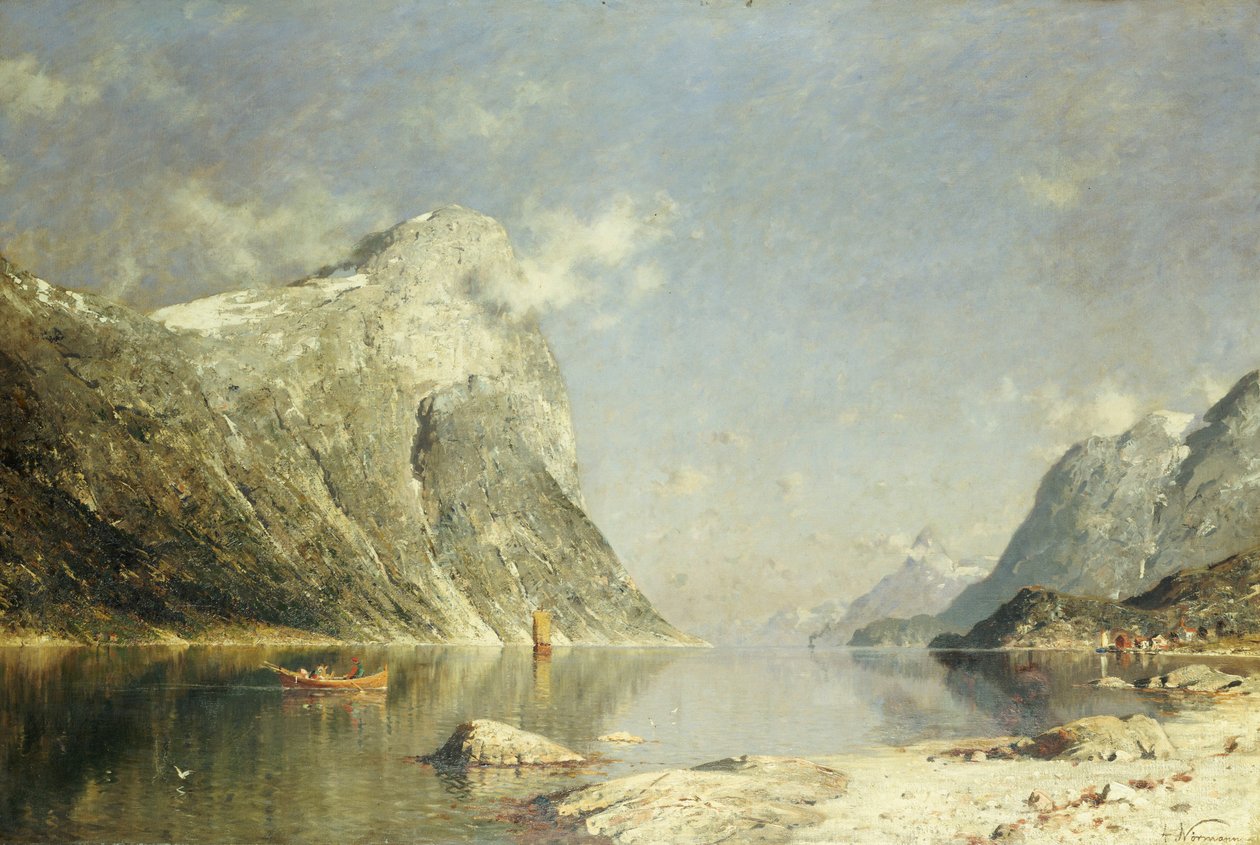 Scena fiordowa autorstwa Adelsteen Normann