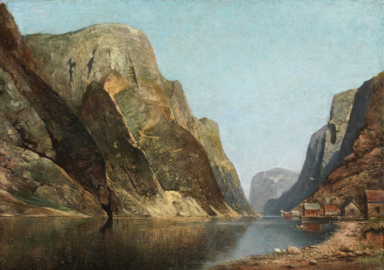 Fiord Sogne, Norwegia autorstwa Adelsteen Normann