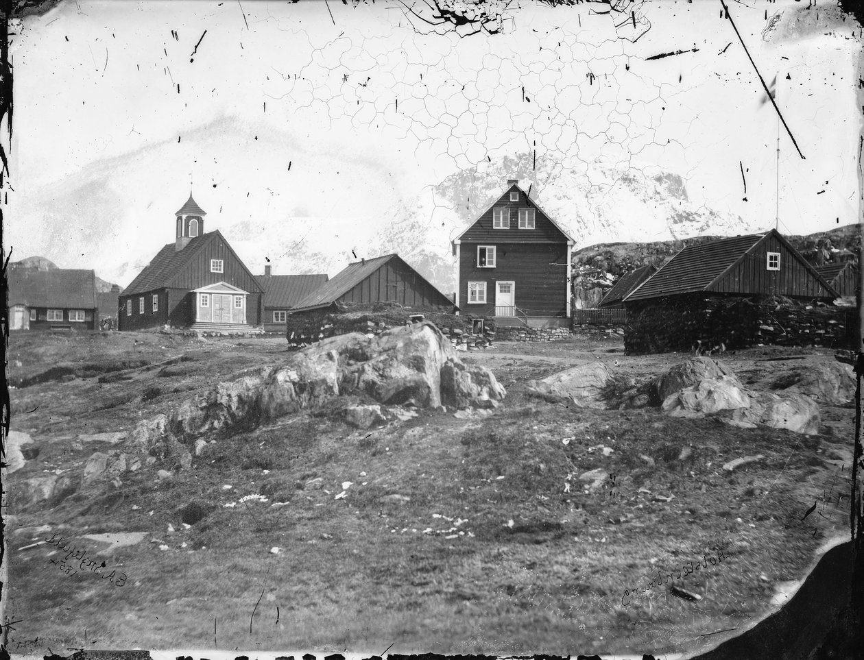 Holsteinborg (obecnie Sisimiut) autorstwa Admiral Edward Augustus Inglefield