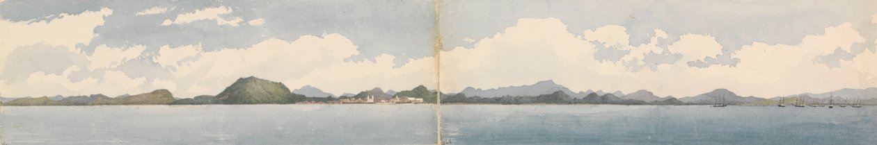 Panama, marzec 1850 (akwarela) autorstwa Admiral Sir Edward Gennys Fanshawe