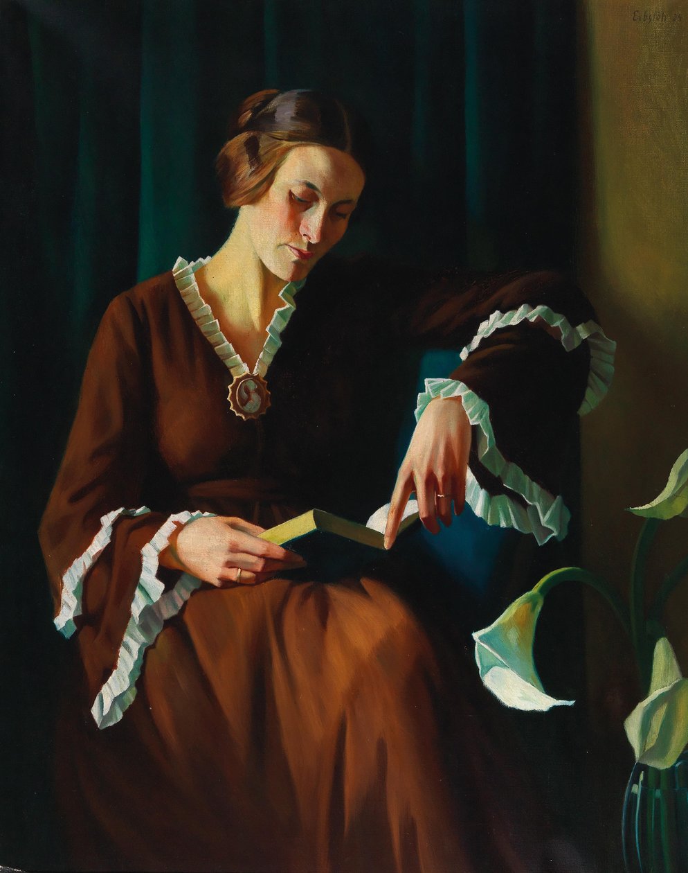 Portret Anny Kayssler, 1924. autorstwa Adolf Erbslöh