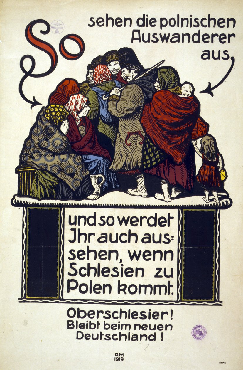 Niemiecki plakat antypolski autorstwa Adolf Munzer
