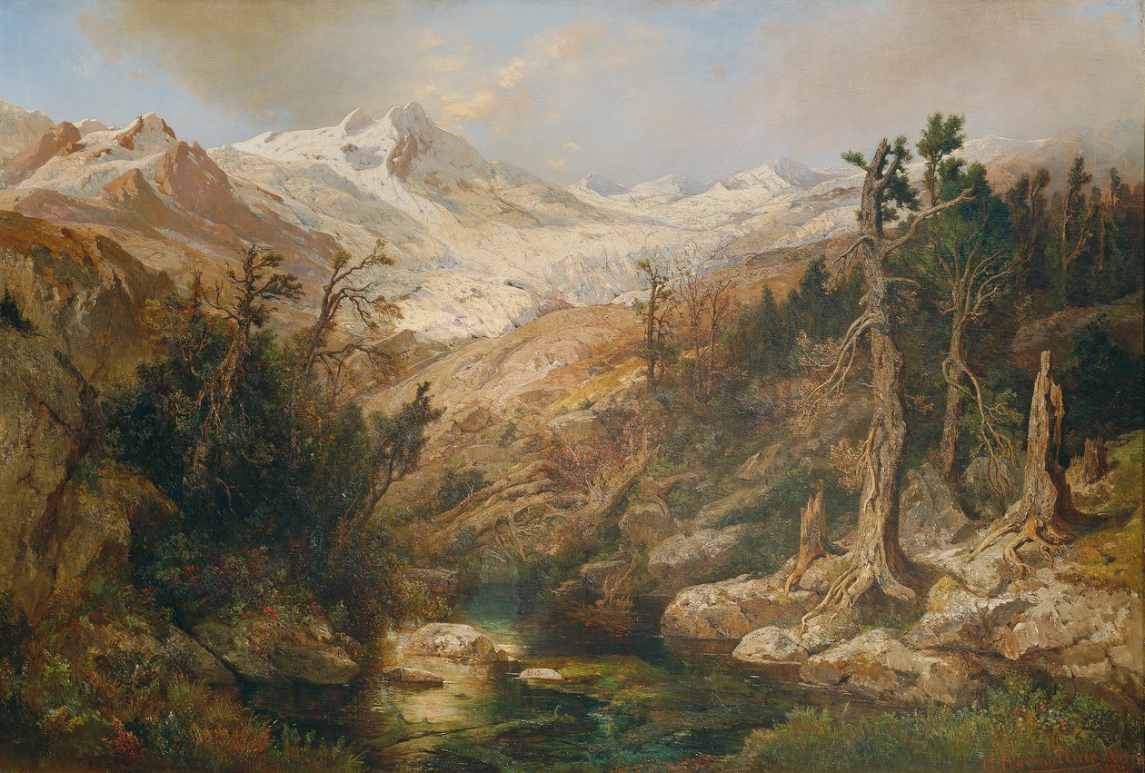 Rauriser Goldberggletscher autorstwa Adolf Obermüllner