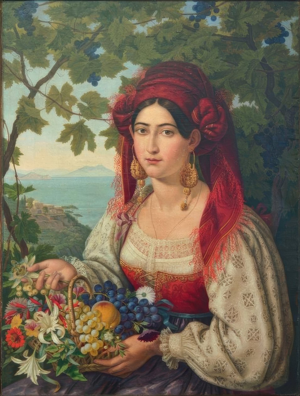 Adolf Senff, portret Włoszki autorstwa Adolf Senff