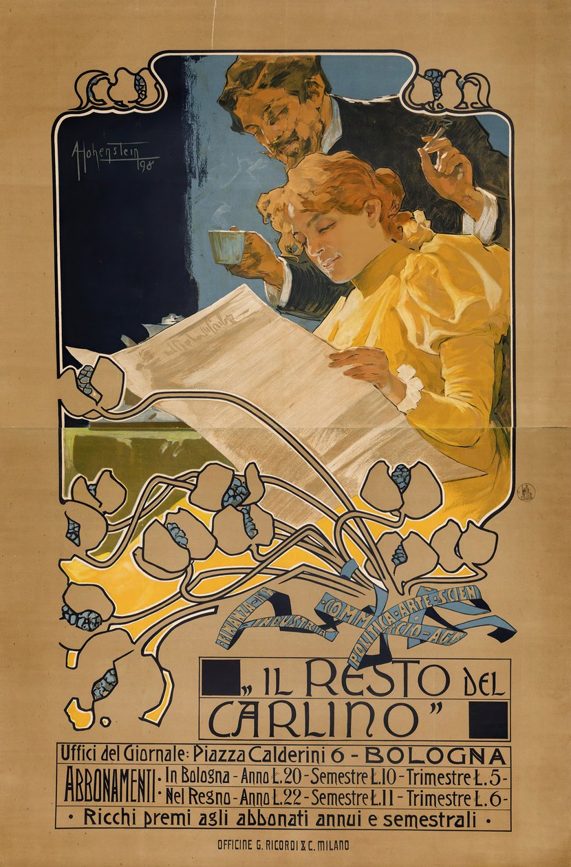 Reszta Carlino, 1898. autorstwa Adolfo Hohenstein