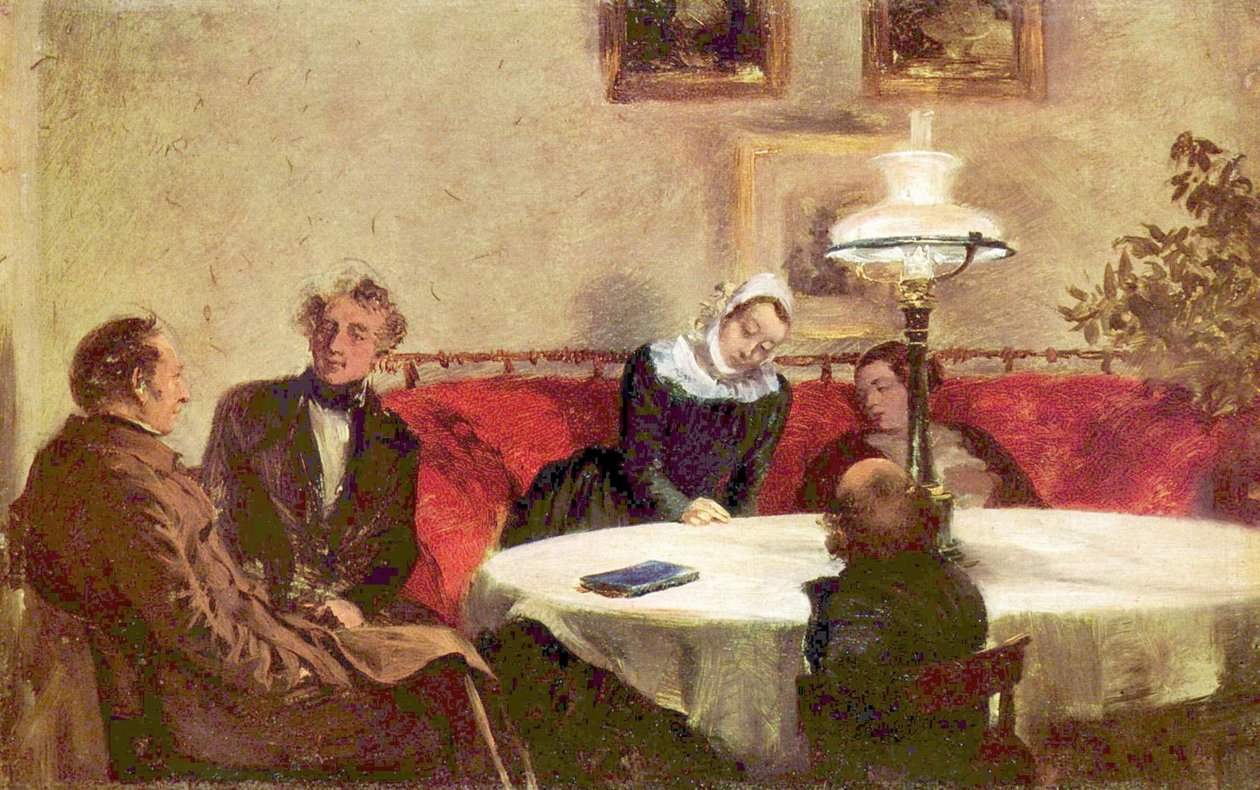 Wieczorna impreza autorstwa Adolph Menzel