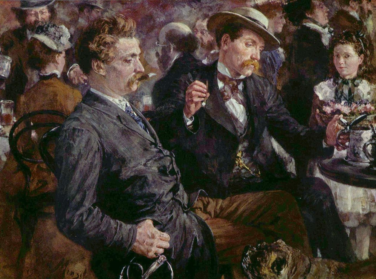 W ogródku piwnym autorstwa Adolph Menzel