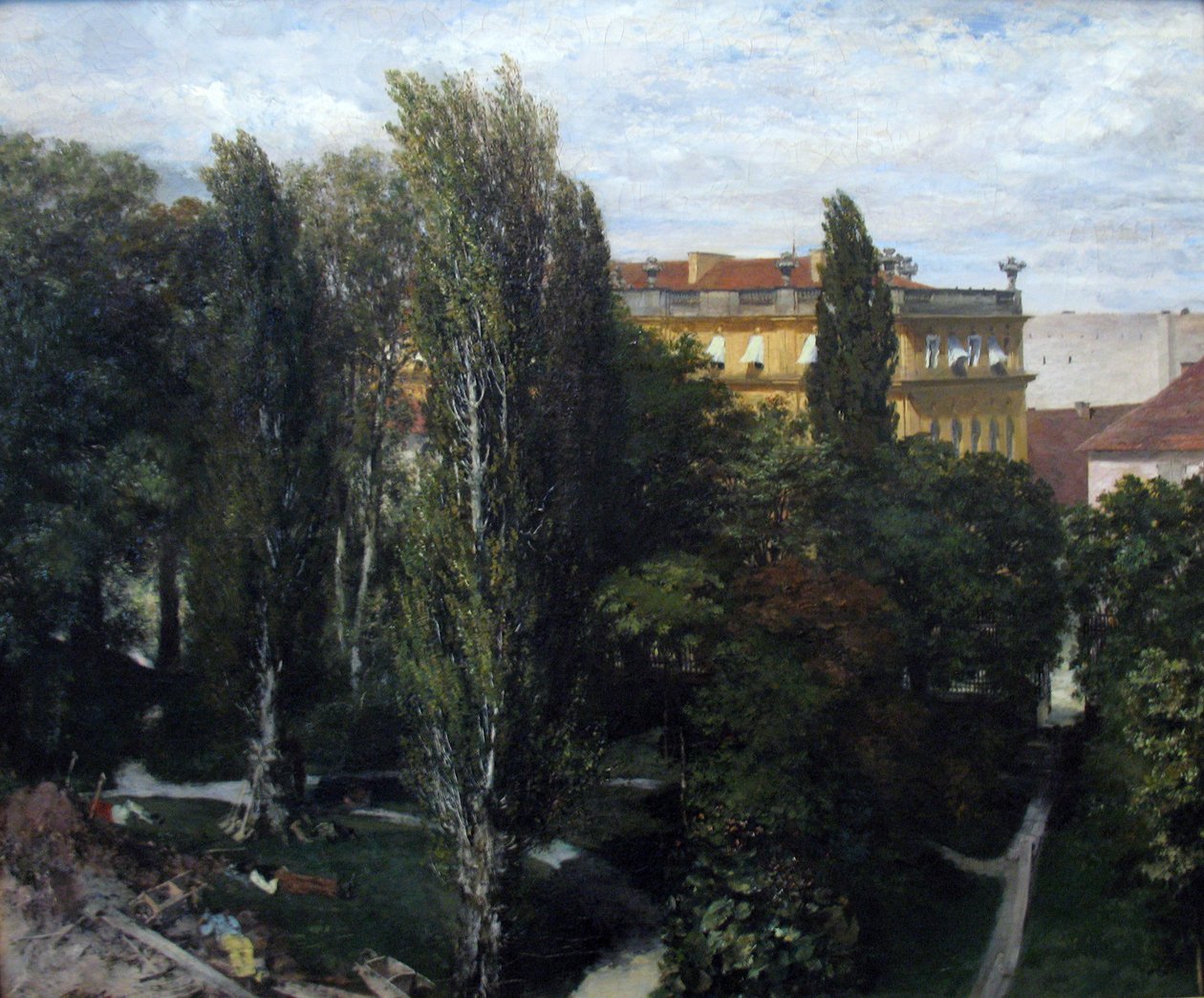 Ogród pałacowy księcia Albrechta autorstwa Adolph Menzel