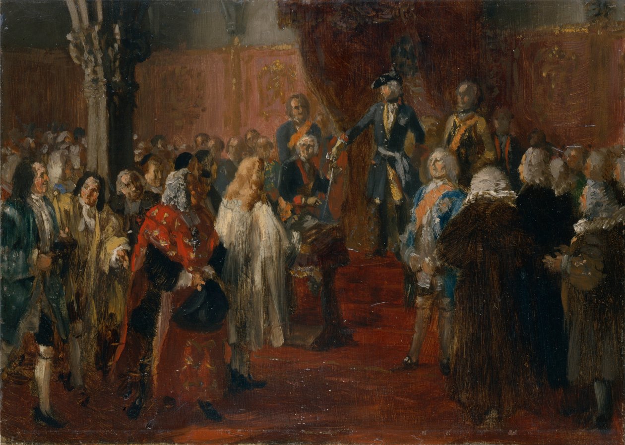 Силезийн хүндэтгэлийн дүр зураг, 1855 оны поли autorstwa Adolph Menzel