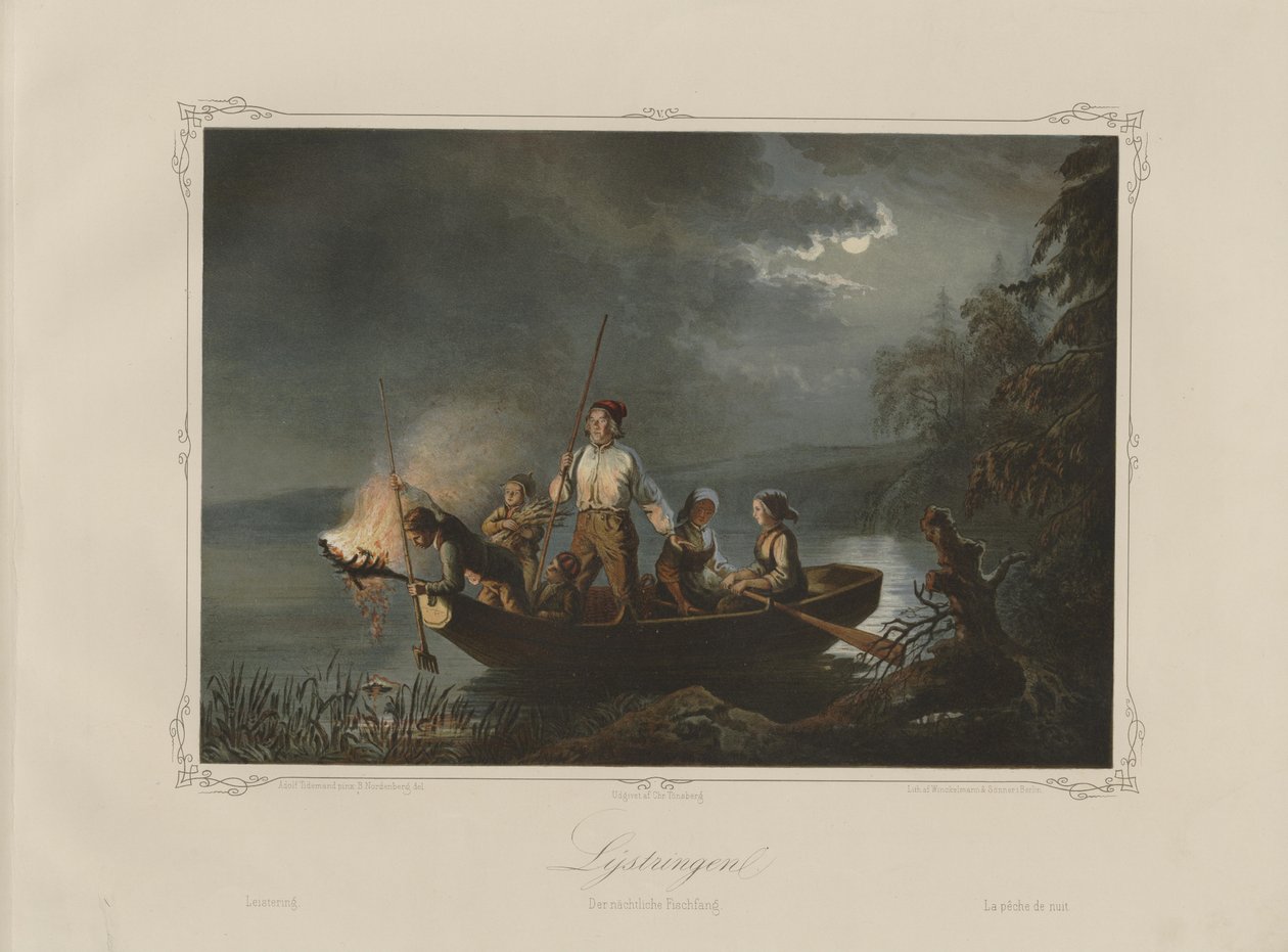 Ilustracja pochodzi z książki "Norske Folkelivsbilleder" autorstwa Tidemanda. autorstwa Adolph Tidemand
