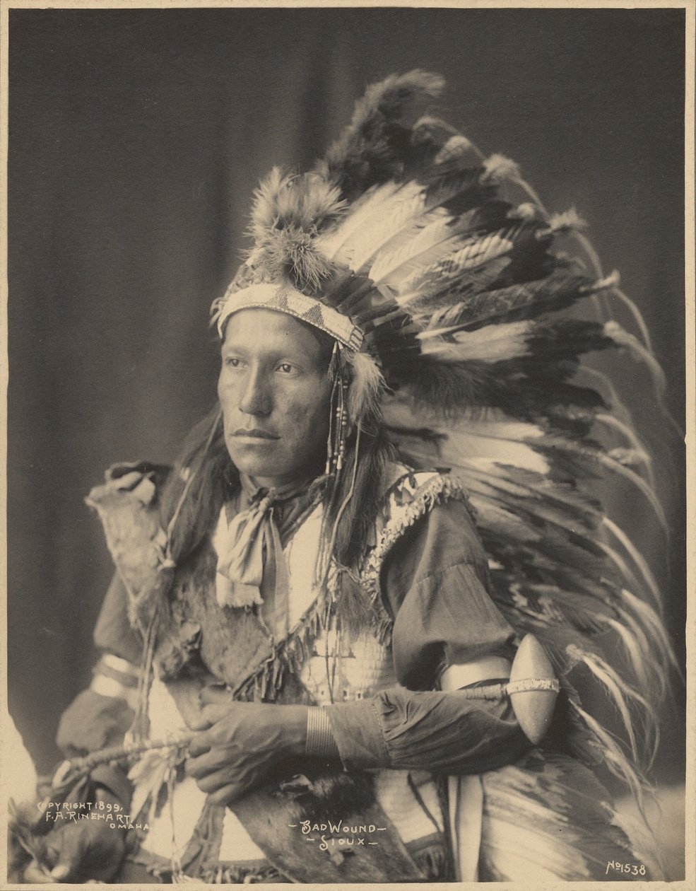 Bad Wound, Sioux autorstwa Adolph F. Muhr