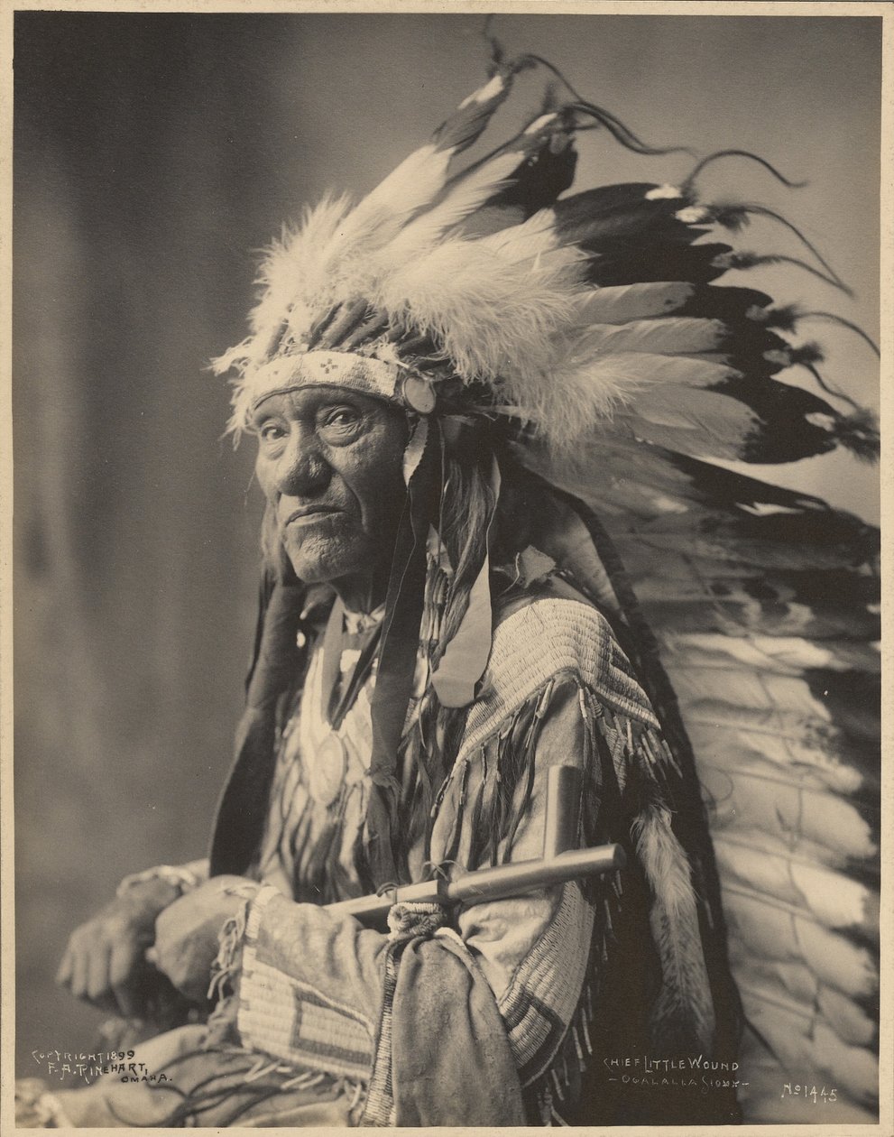 Wódz Little Wound, Siuksowie Ogalalla autorstwa Adolph F. Muhr