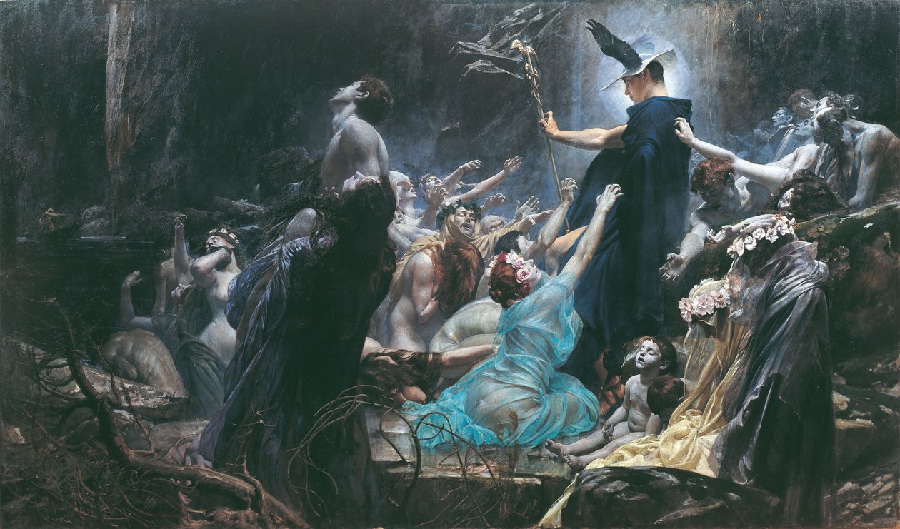 Dusze Acheronu, 1898 autorstwa Adolf Hiremy Hirschl
