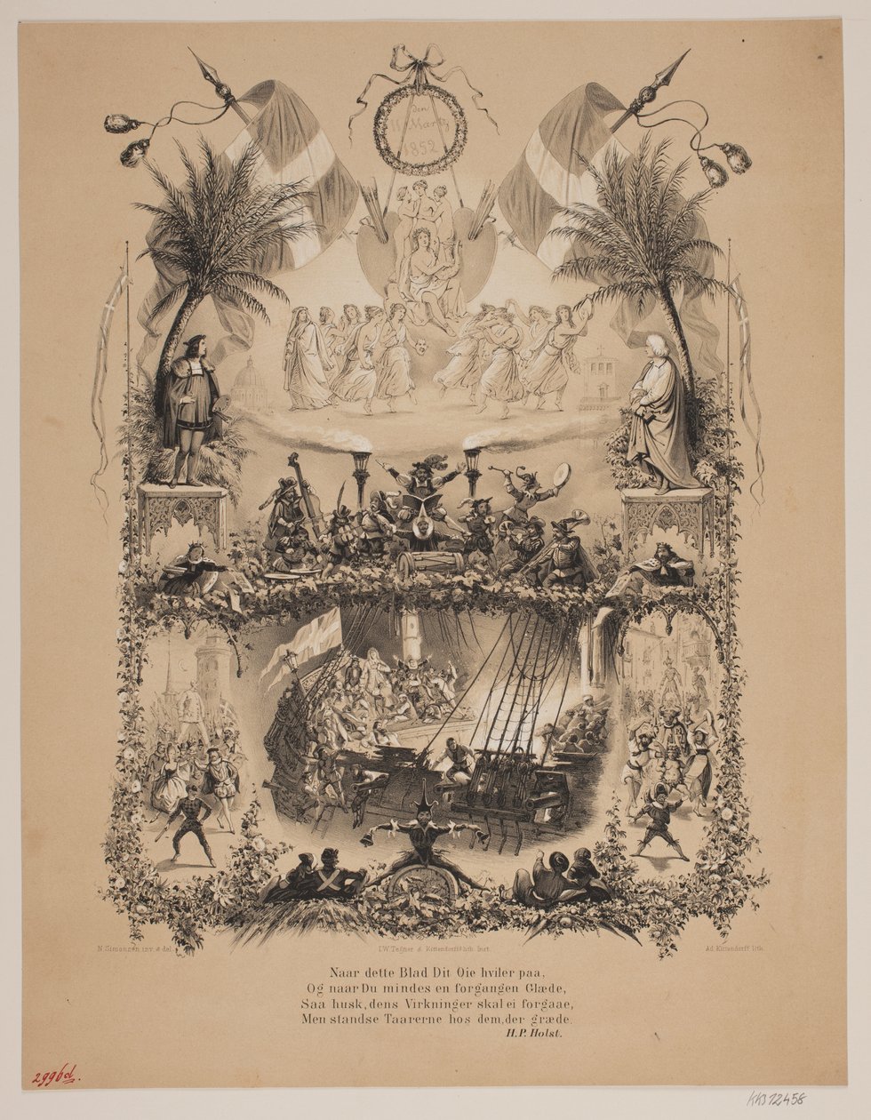 D. 11. marty 1852 autorstwa Johan Adolph Kittendorff