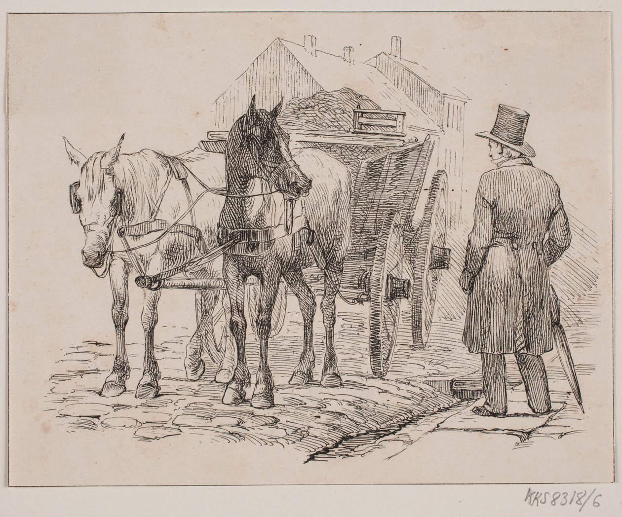 Koń śmieciarza autorstwa Johan Adolph Kittendorff
