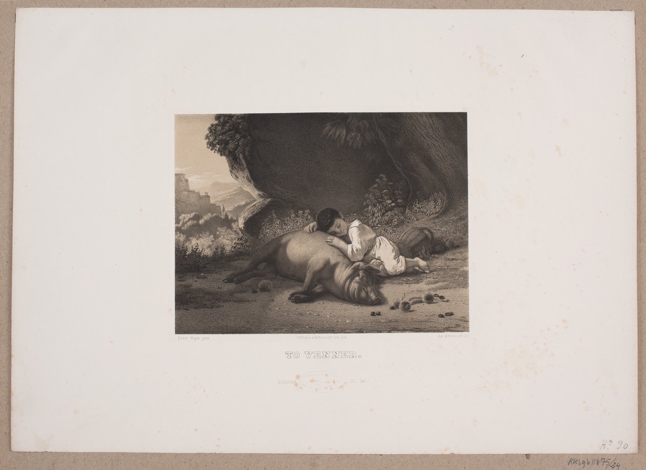 Dwoje przyjaciół autorstwa Johan Adolph Kittendorff