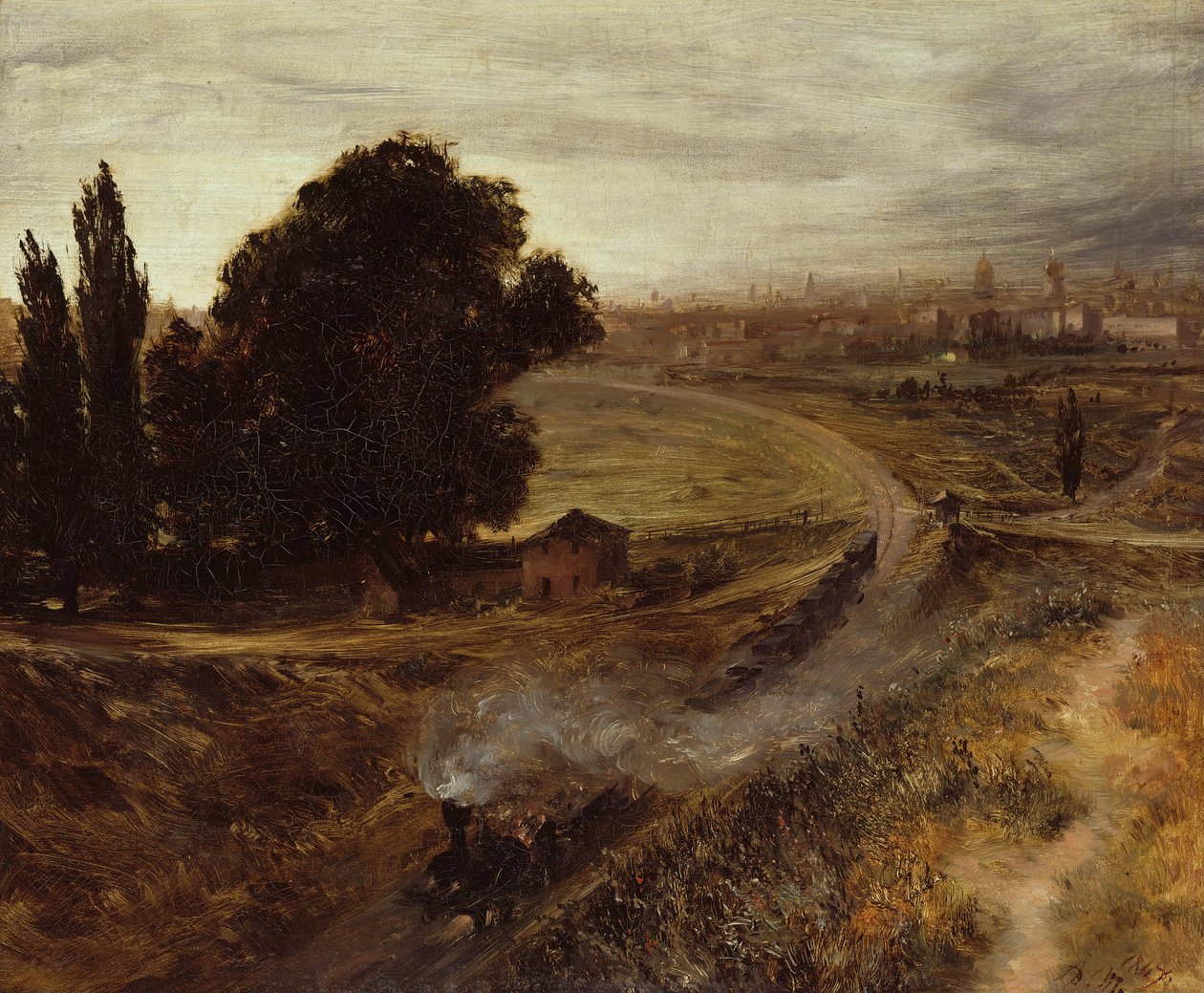Berlin-Poczdamska Bahn autorstwa Adolph Menzel