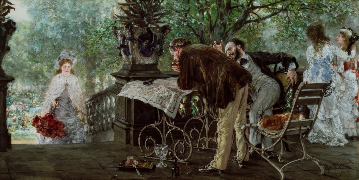 plany podróży autorstwa Adolph Menzel