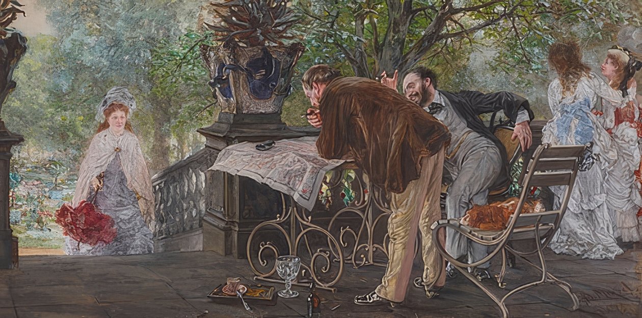 Plany podróży. 1875 autorstwa Adolph Menzel