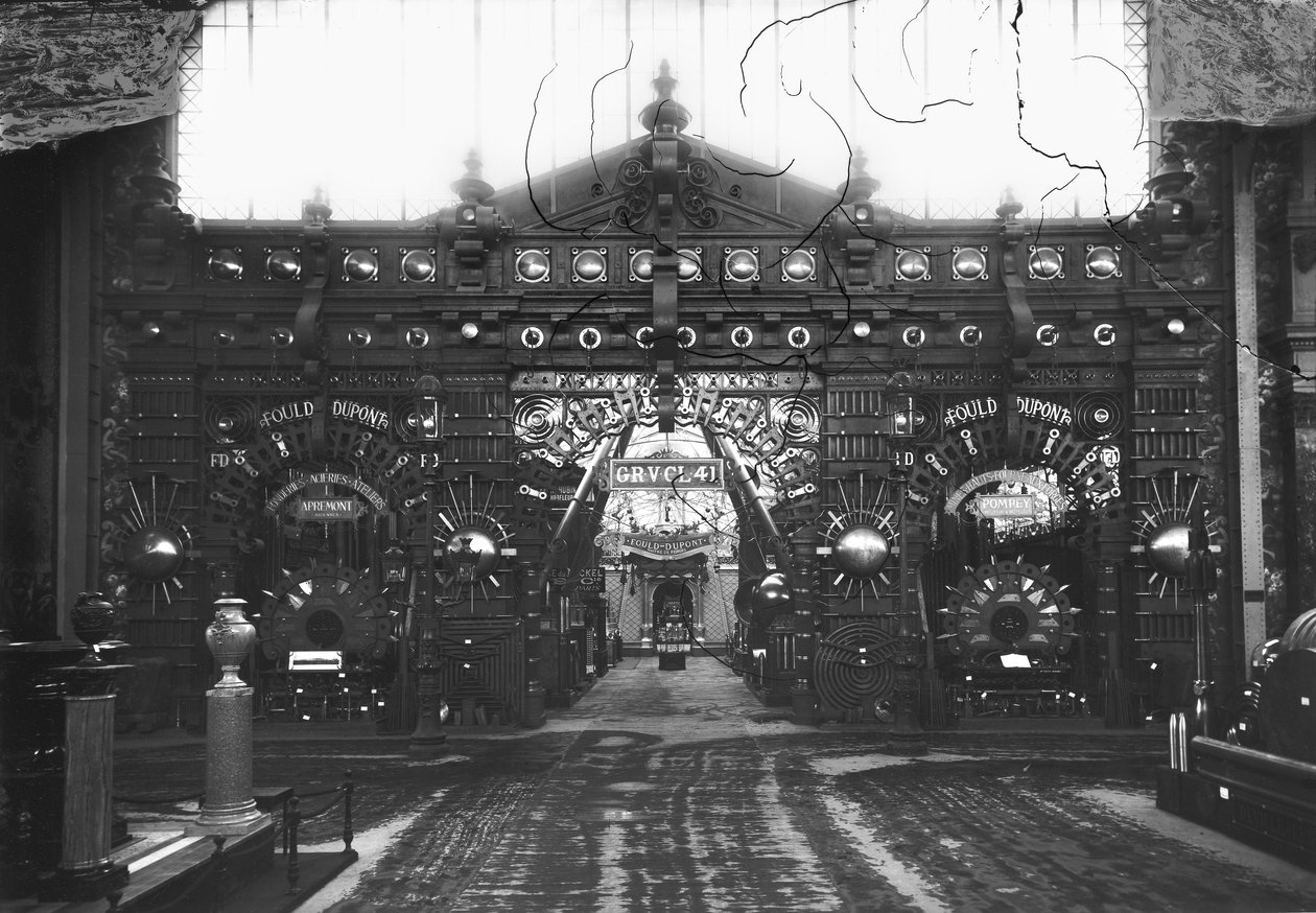 Portyk Pawilonu Metalurgicznego na Wystawie Powszechnej, Paryż, 1889 r. autorstwa Adolphe Giraudon