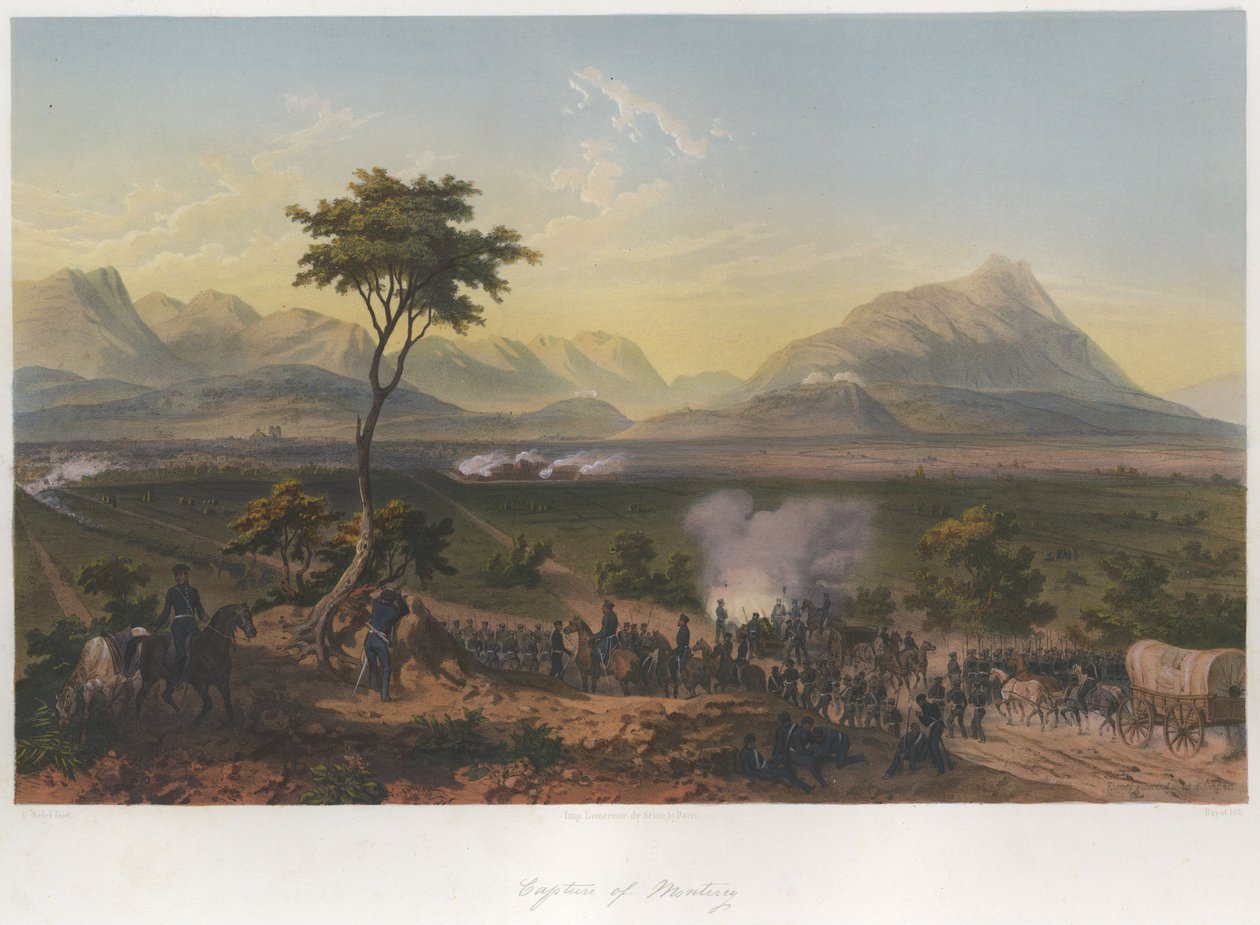 Zdobycie Monterey autorstwa Adolphe Jean Baptiste Bayot