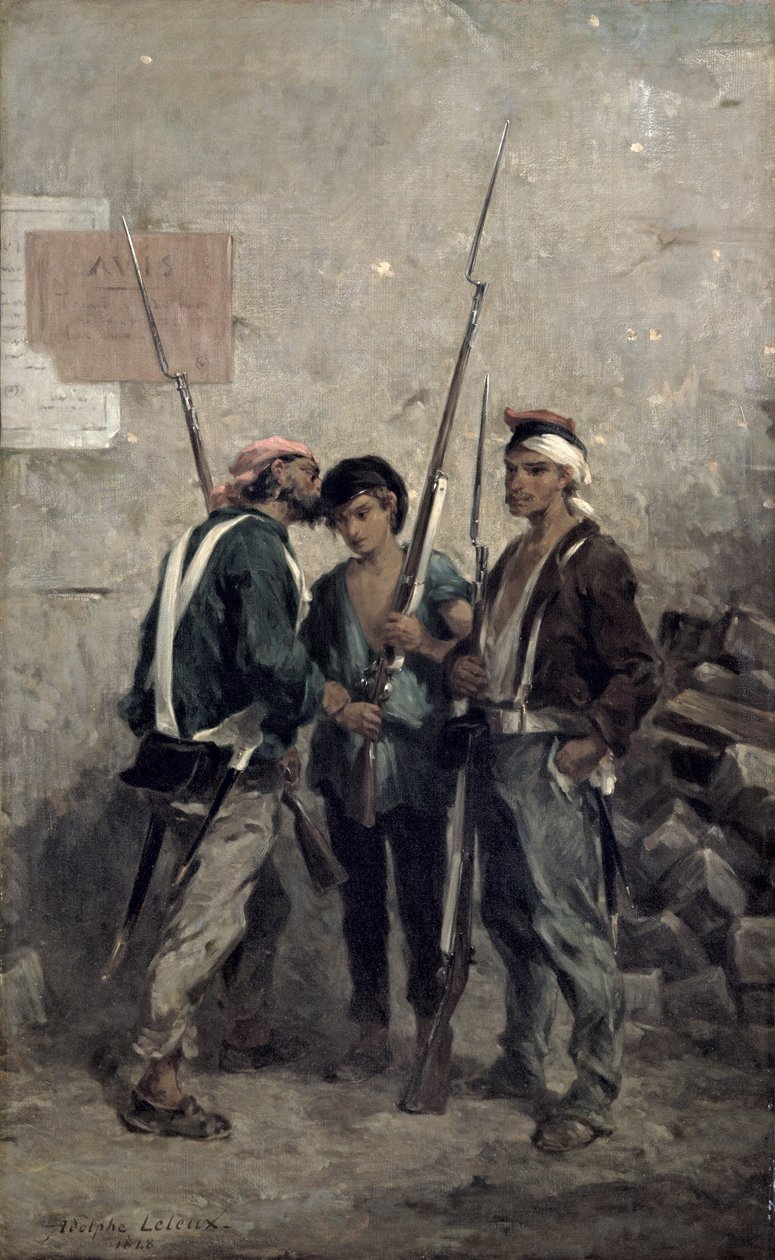 Hasło, 24 lutego 1848 r. autorstwa Adolphe Pierre Leleux