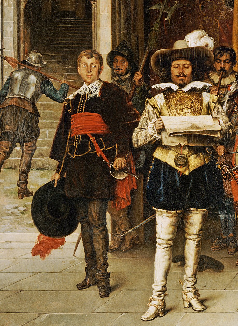 Muszkieterowie króla autorstwa Adolphe Alexandre Lesrel