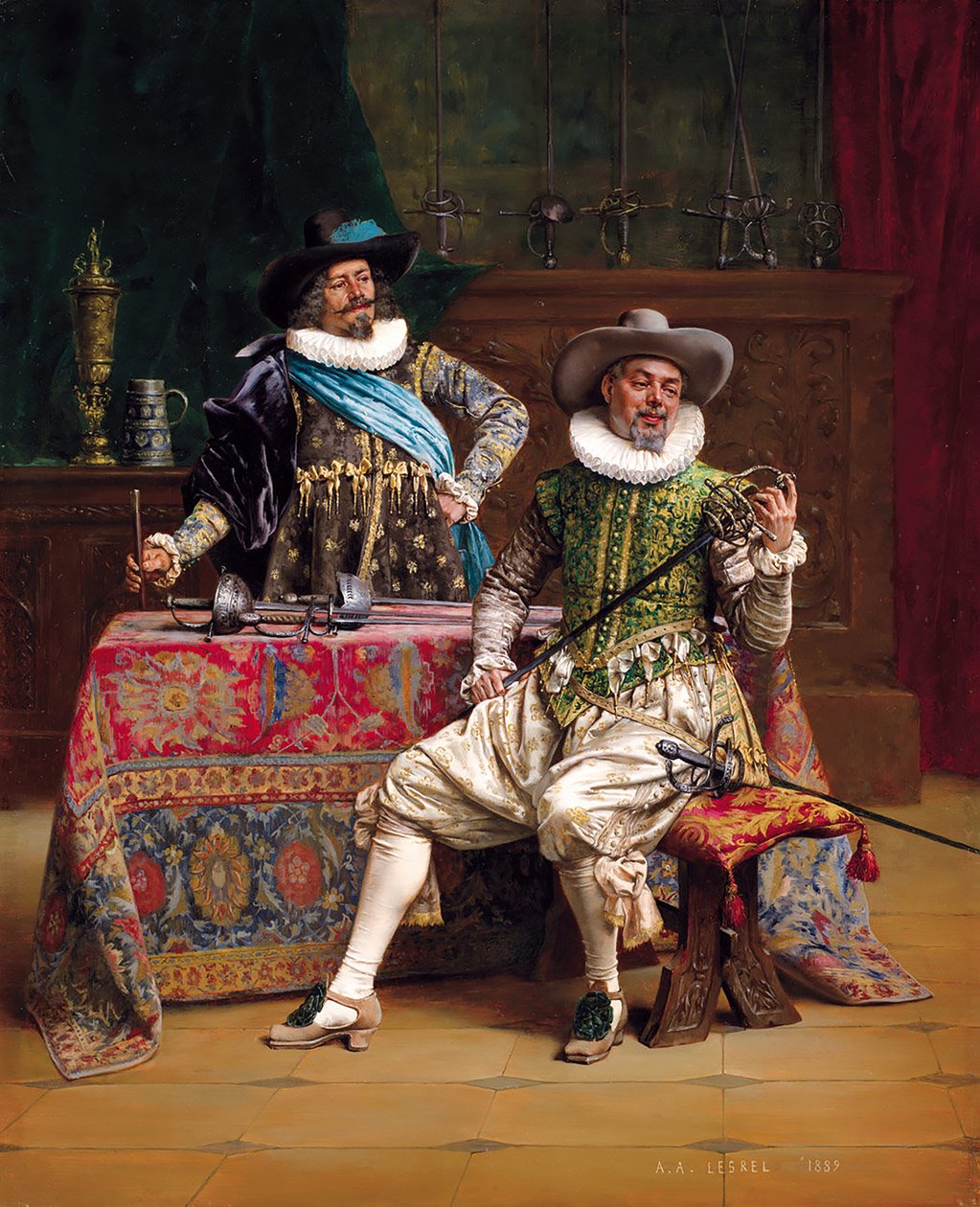 Królewscy płatnerze autorstwa Adolphe Alexandre Lesrel