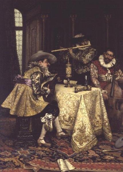 Muzycy autorstwa Adolphe Alexandre Lesrel