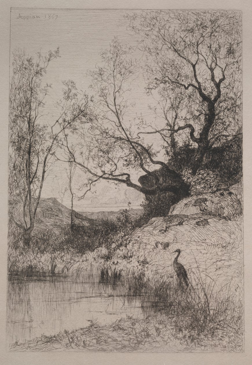 Staw, 1867. autorstwa Adolphe Appian