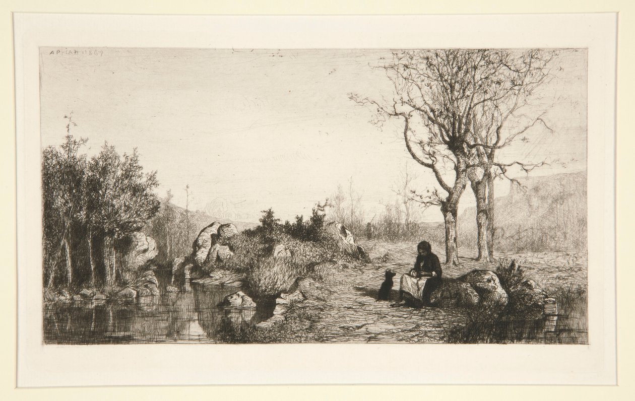 Brzegi potoku w Rossilon (Ain) autorstwa Adolphe Appian