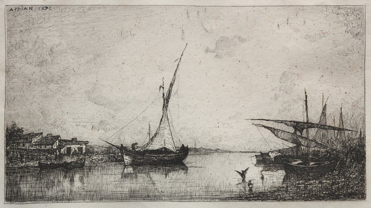 Kanał na Martiques autorstwa Adolphe Appian