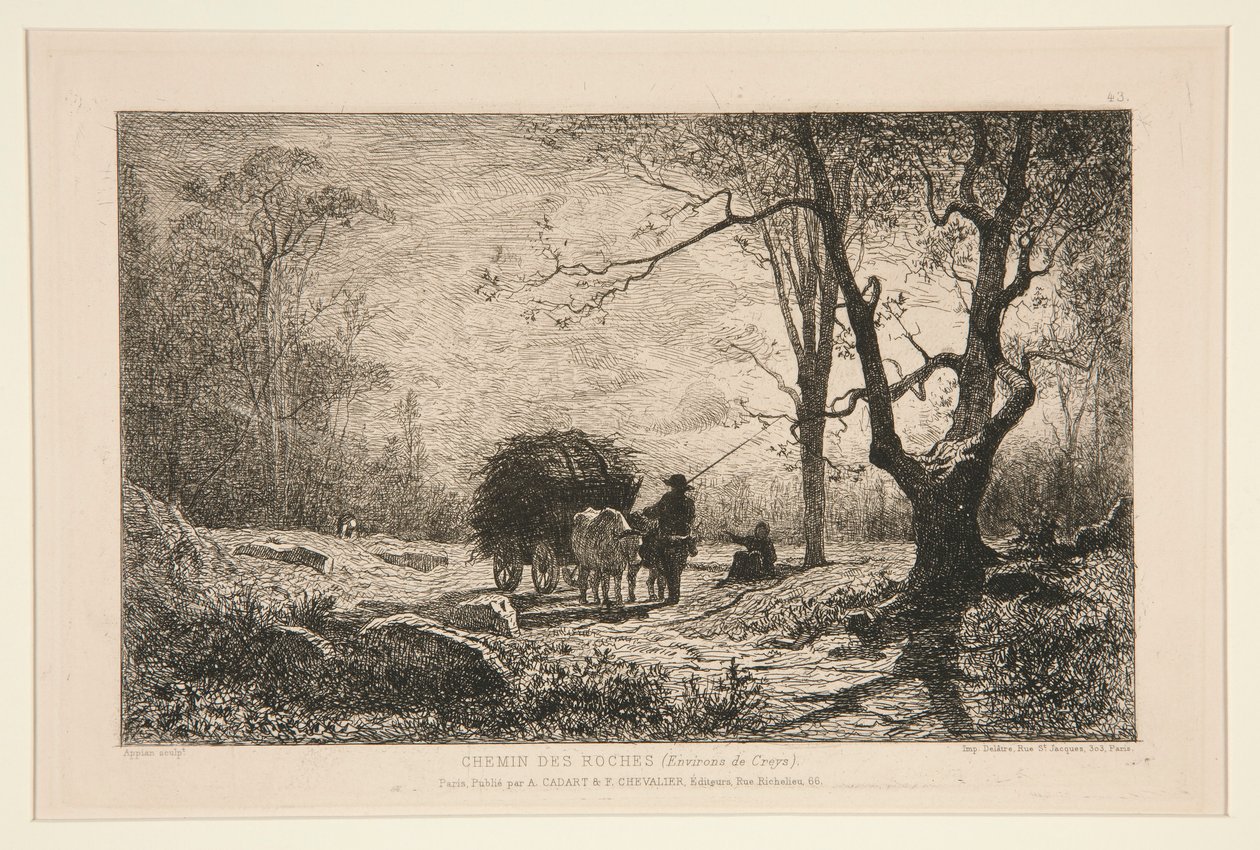 Ścieżka skał (wokół Creys) autorstwa Adolphe Appian