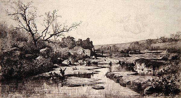 Źródło rzeki Albarine autorstwa Adolphe Appian