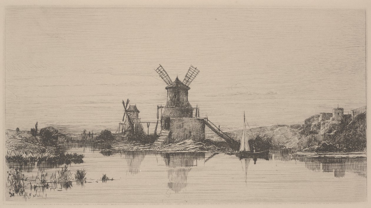 Pamiątka, c.1863 (akwaforta) autorstwa Adolphe Appian