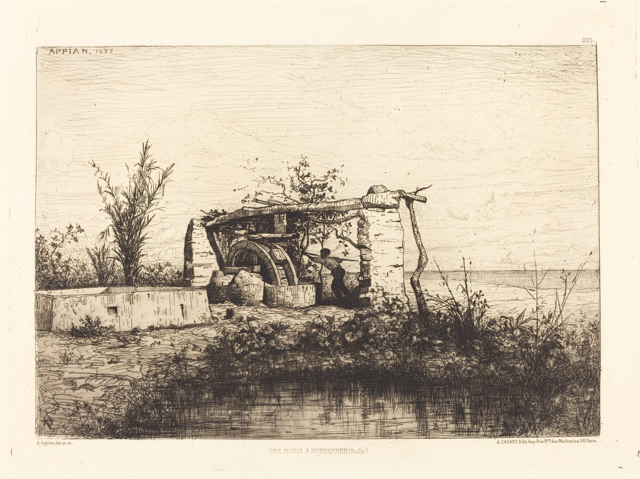 Moria w Bordiquier (Włochy) autorstwa Adolphe Appian