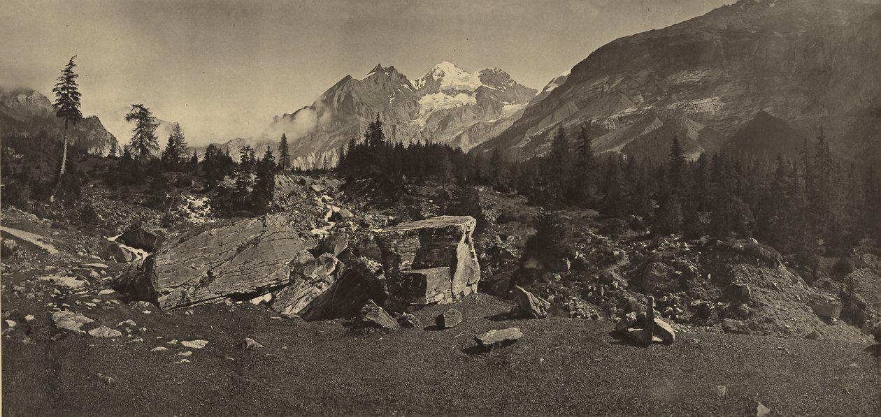 [Krajobraz alpejski] autorstwa Adolphe Braun