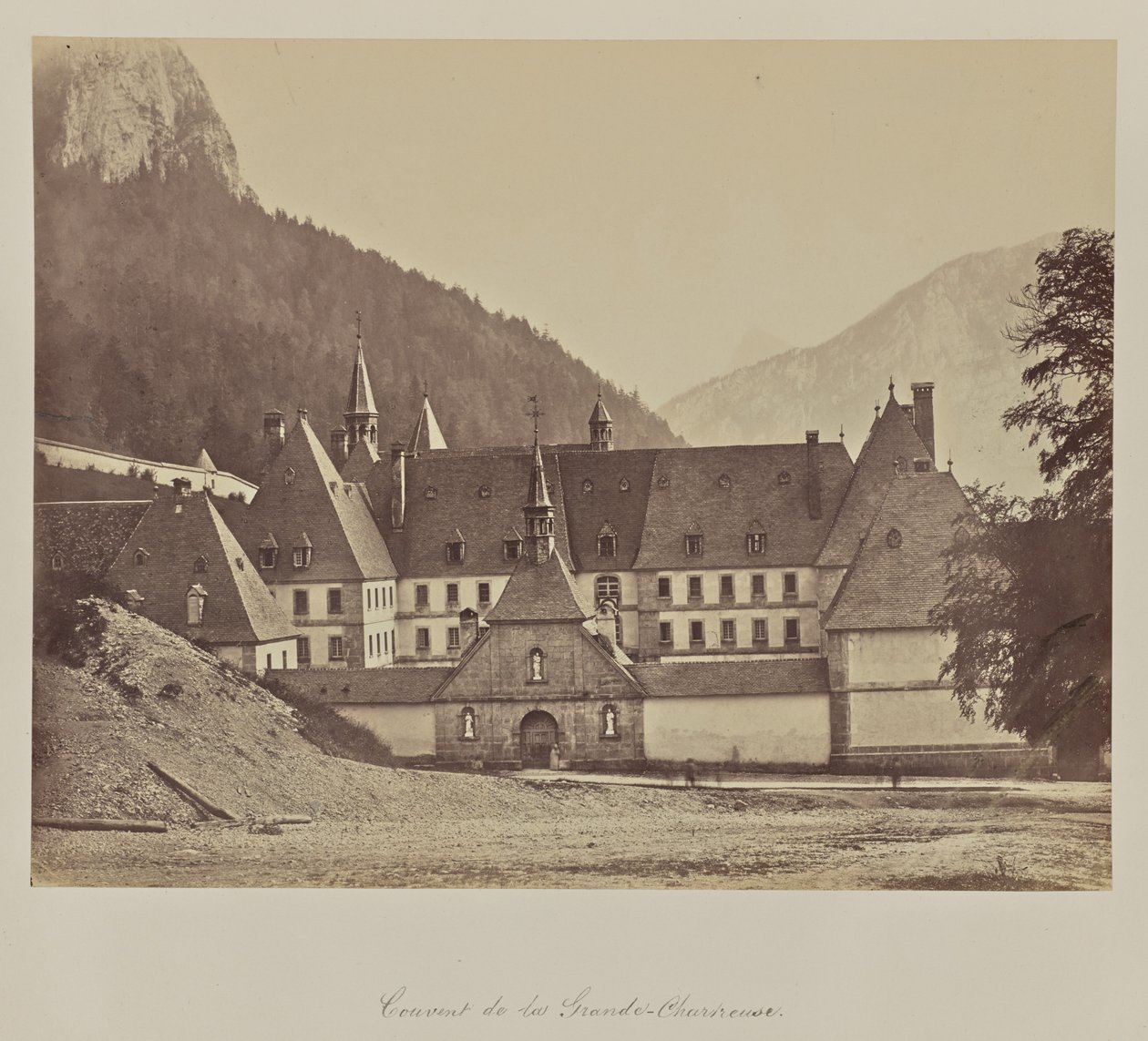 Klasztor Grande-Chartreuse. autorstwa Adolphe Braun